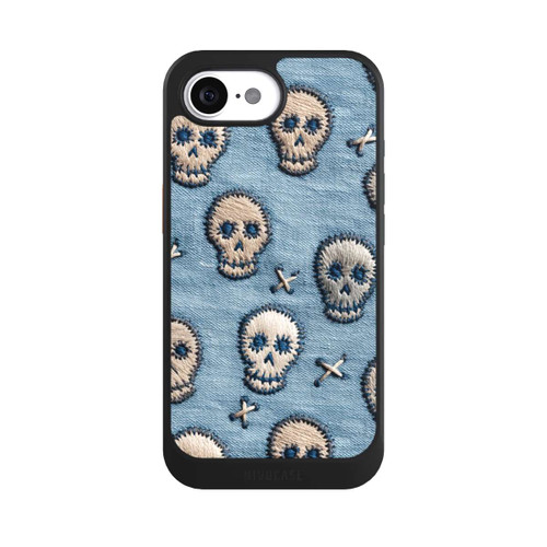 Apple iPhone 16e NIVOcore Skulls on Jeans Pattern