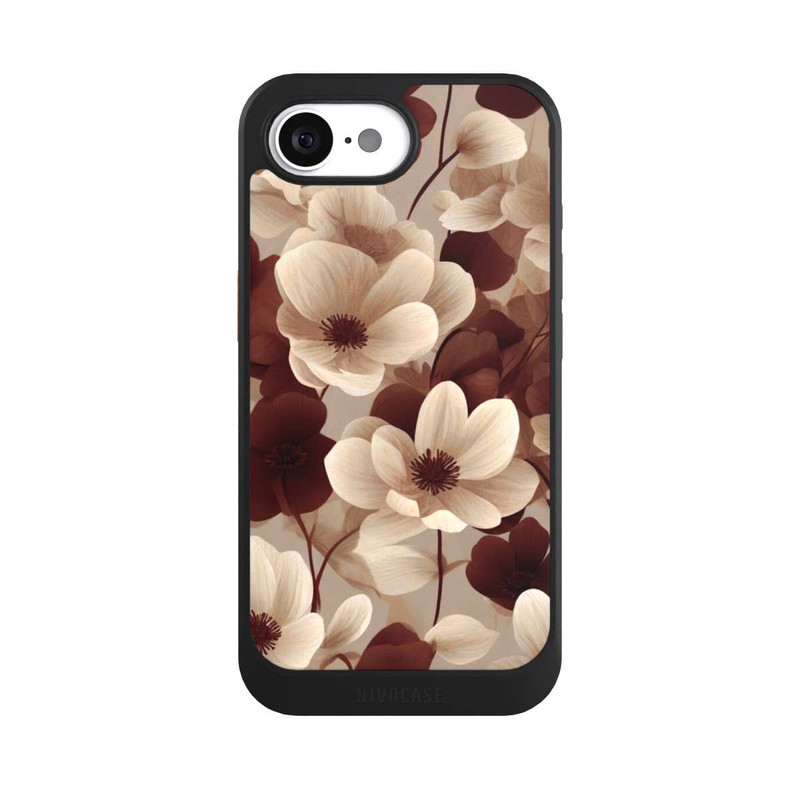 iPhone 16e NIVOcore Naturfarbenes Blumenmuster mit KI