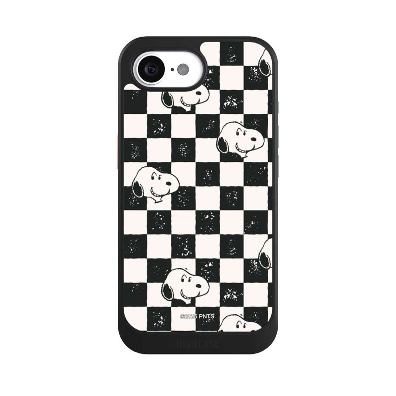 iPhone 16e NIVOcore Snoopy Heads Checked Pattern