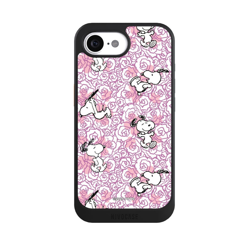 iPhone 16e NIVOcore Peanuts Pink Roses Pattern
