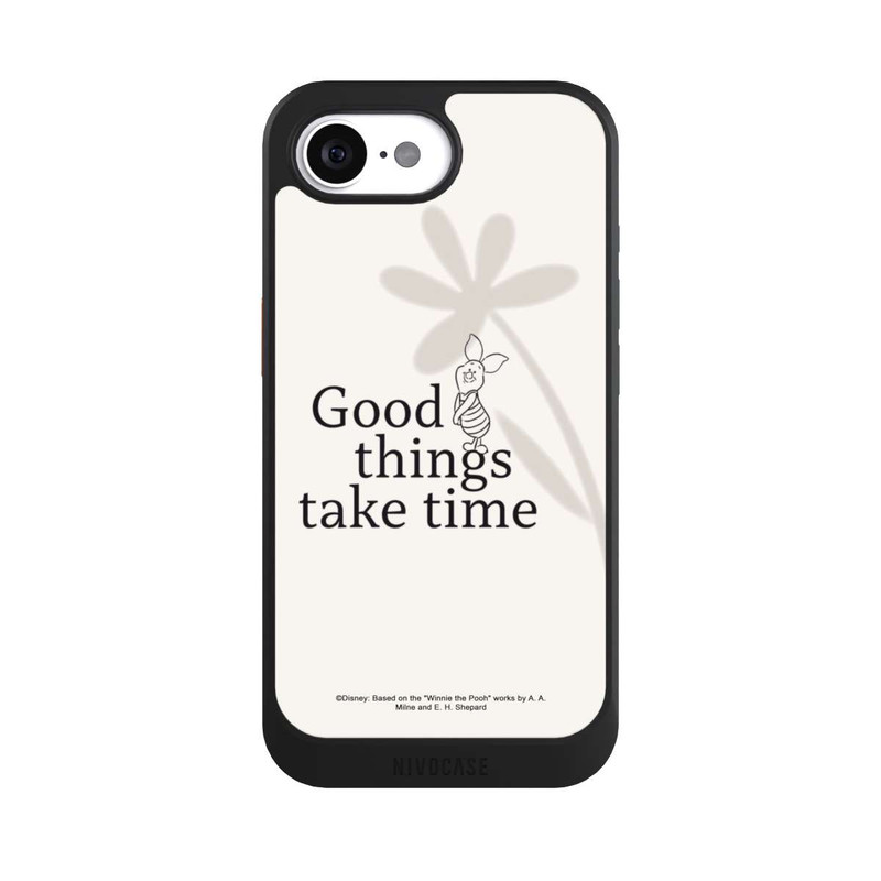 iPhone 16e NIVOcore Good Things Take time Porcinet