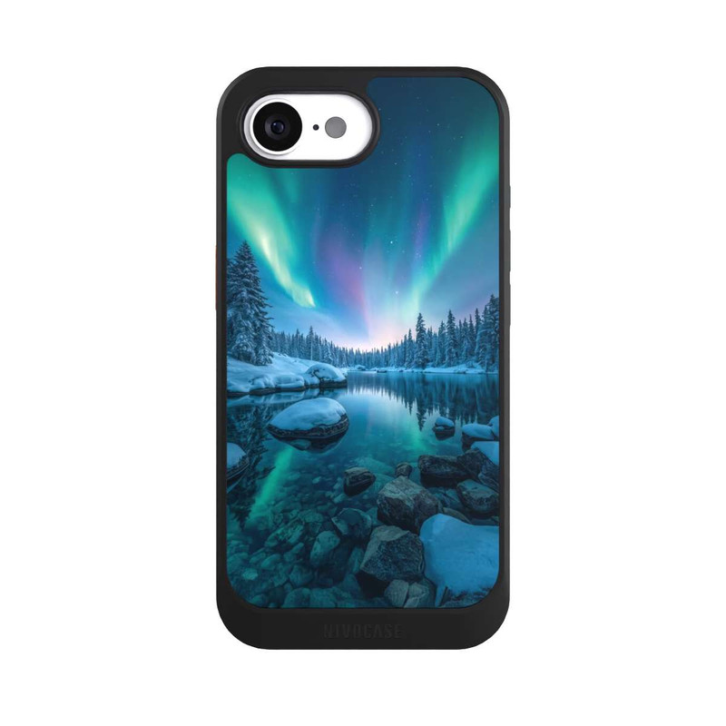 iPhone 16e NIVOcore Aurores boréales Briller avec IA