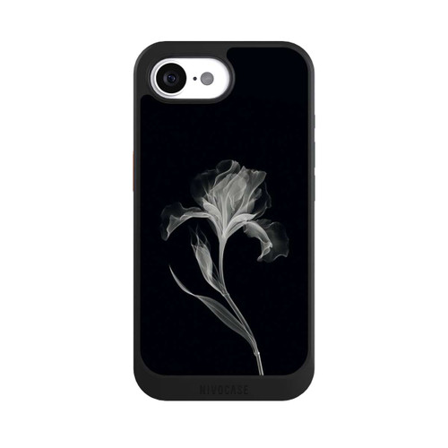 Apple iPhone 16e NIVOcore Negativ Flower Grey on Black with AI