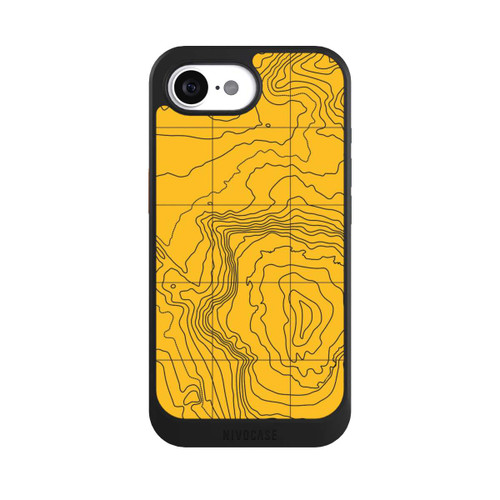 Apple iPhone 16e NIVOcore Berg gelbe Linien
