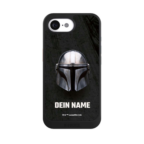Apple iPhone 16e NIVOcore Star Wars Mandalorian Black Helmet customisable