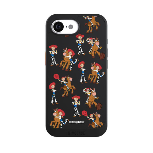 Apple iPhone 16e NIVOcore Toy Story 5 Jessie Cowboy Pattern Transparent