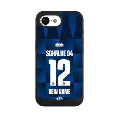 Apple iPhone 16e NIVOcore Schalke 04 Trikot Personalisierbar 26-27
