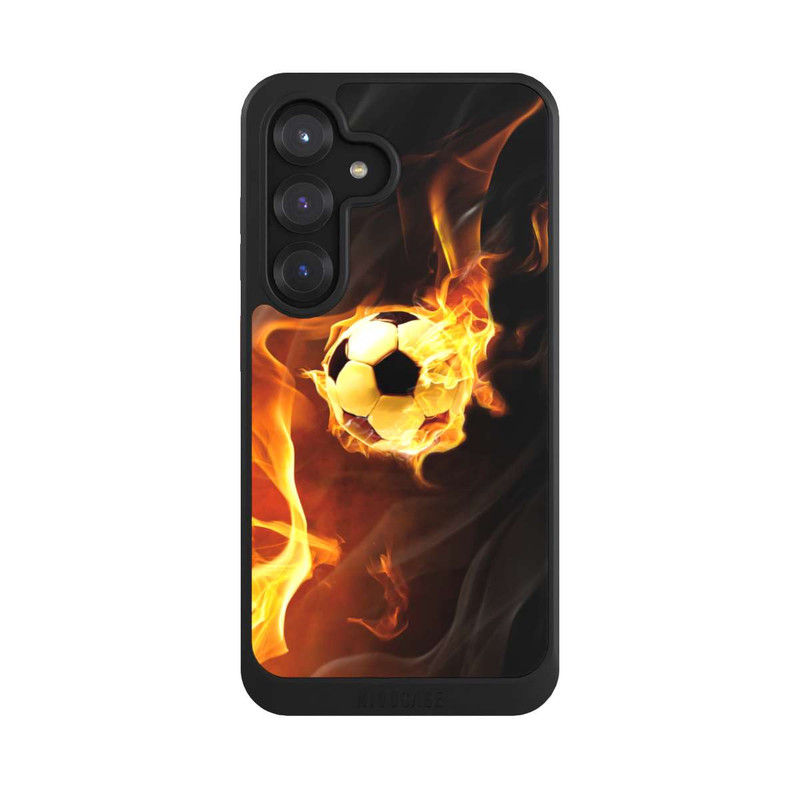 Galaxy S25 NIVOcore Fußball in Flammen
