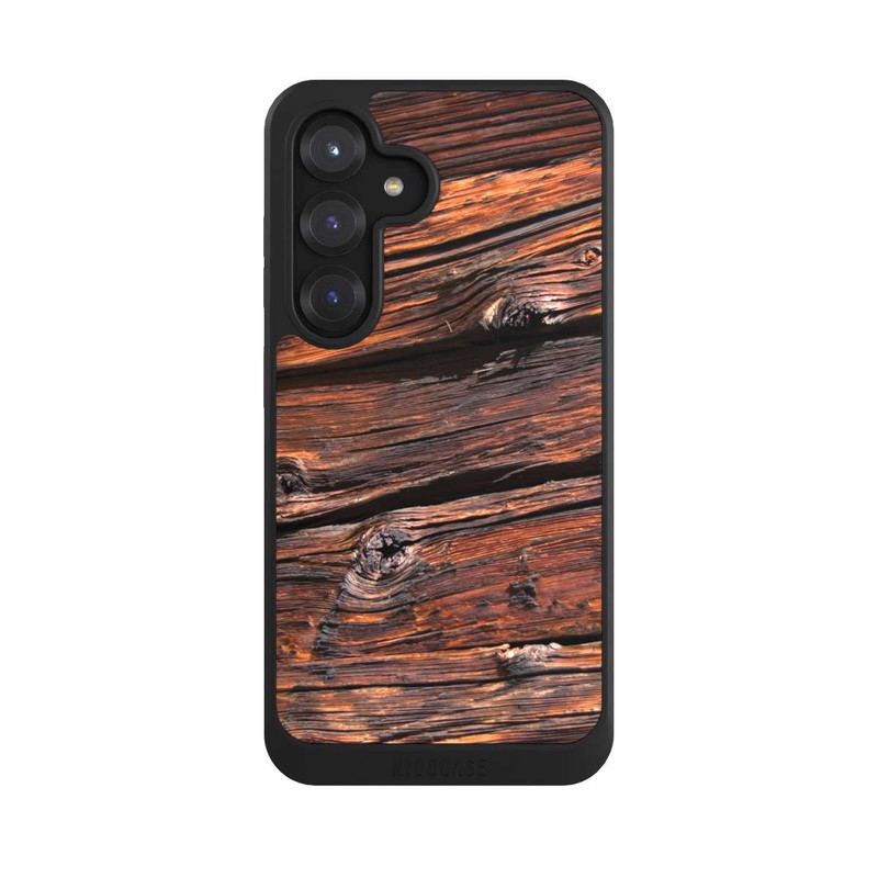 Galaxy S25 NIVOcore Weathered Wooden Plank