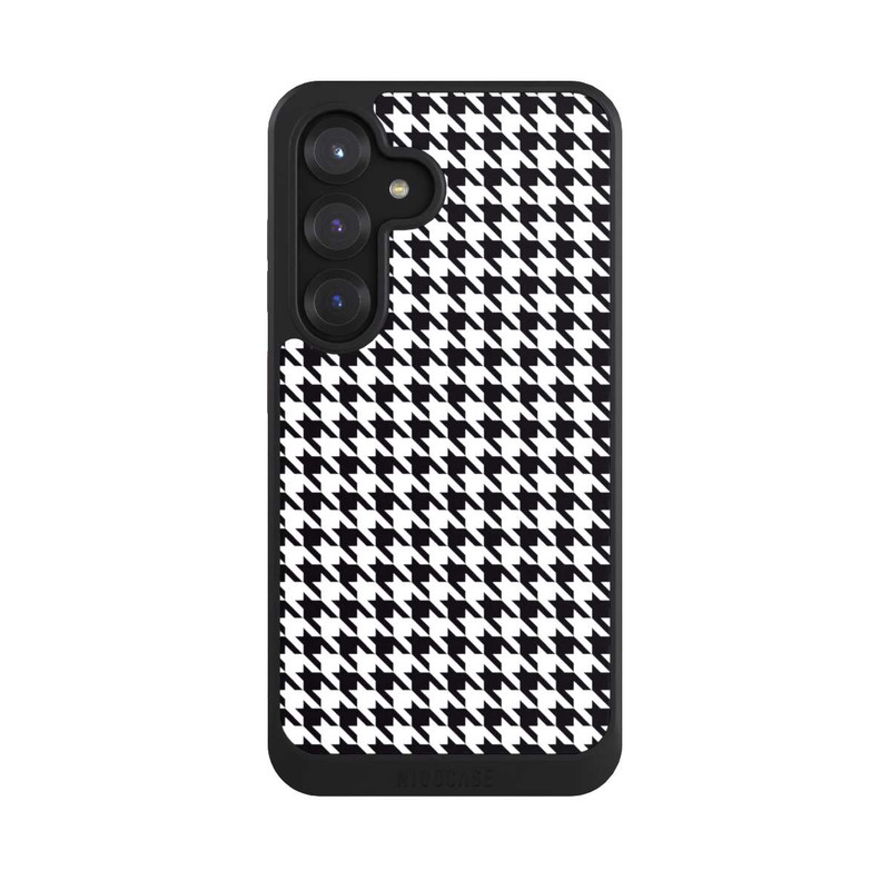 Galaxy S25 NIVOcore Hahnentritt Schwarz Weiß