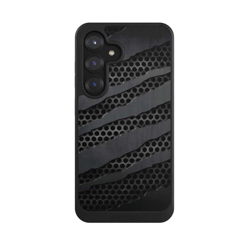 Galaxy S25 NIVOcore Griffures Métalliques Grises
