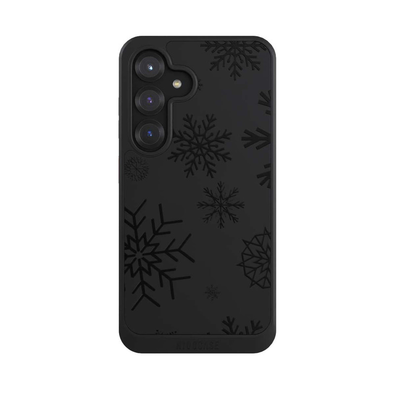 Galaxy S25 NIVOcore Flocons de Neige Bleus sans Fond