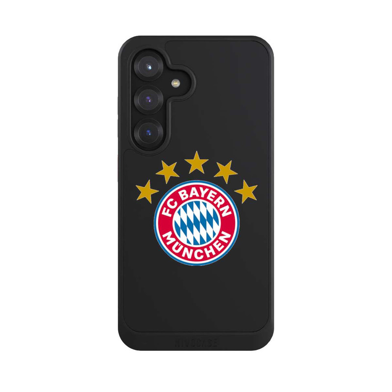Galaxy S25 NIVOcore Logo FCB avec Étoiles - sans Fond