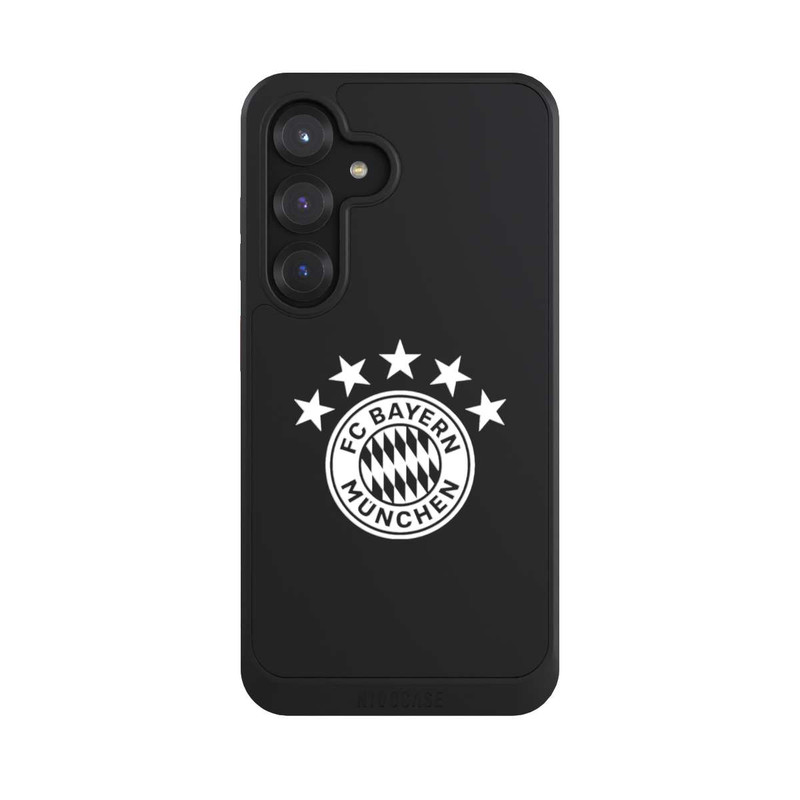Galaxy S25 NIVOcore FCB Logo einfarbig mit Sternen - ohne Hintergrund