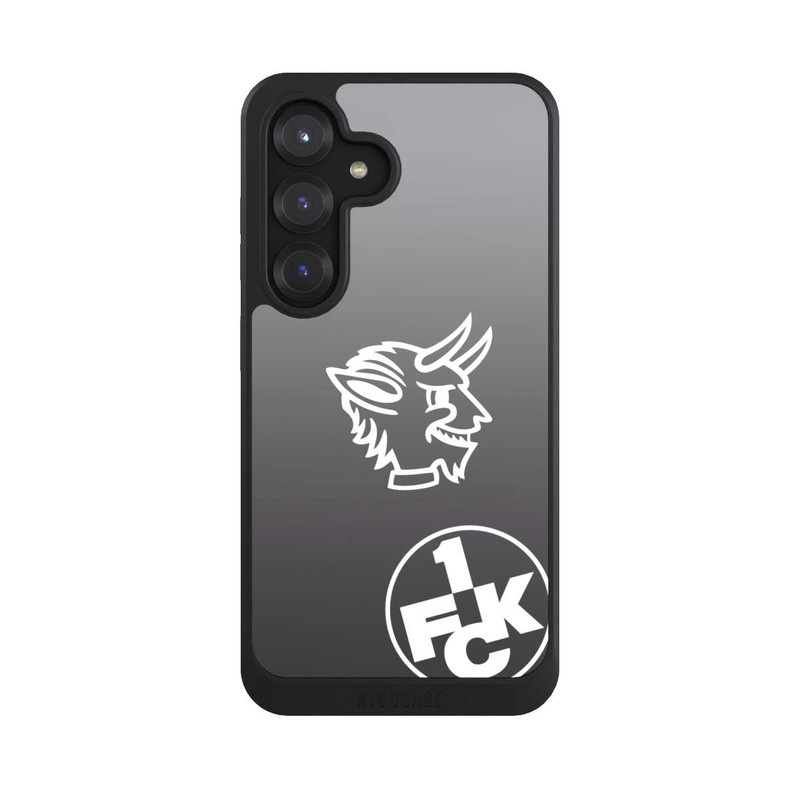 Galaxy S25 NIVOcore Teufelskopf FCK auf Schwarz