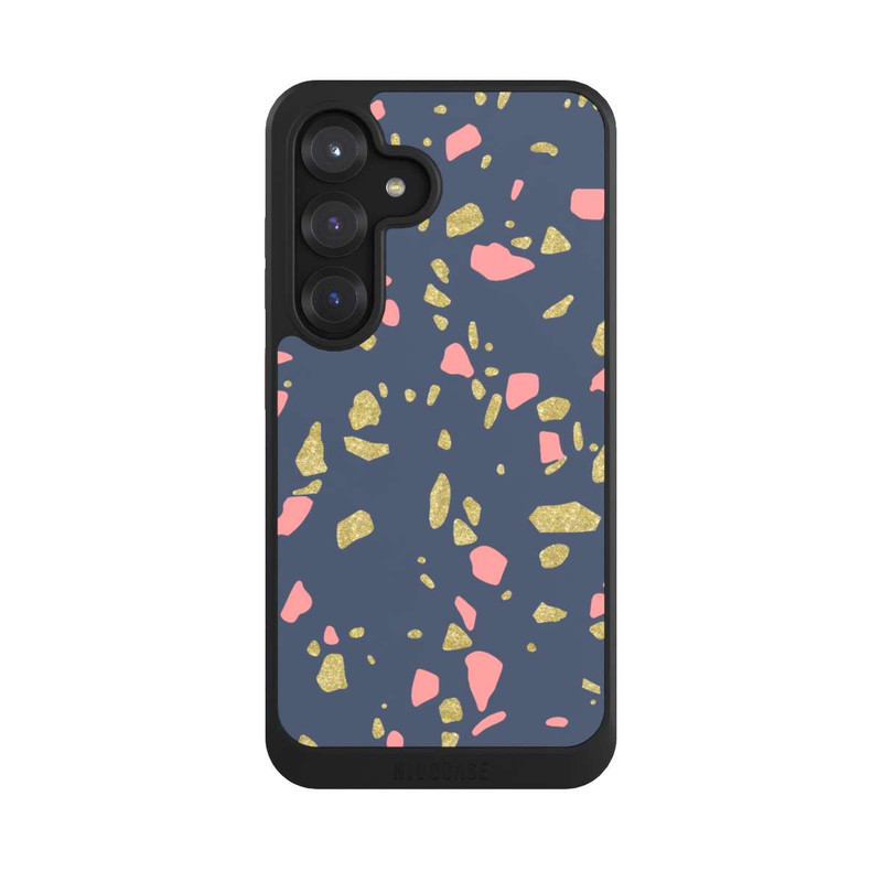 Galaxy S25 NIVOcore Terazzo Gold-Optik