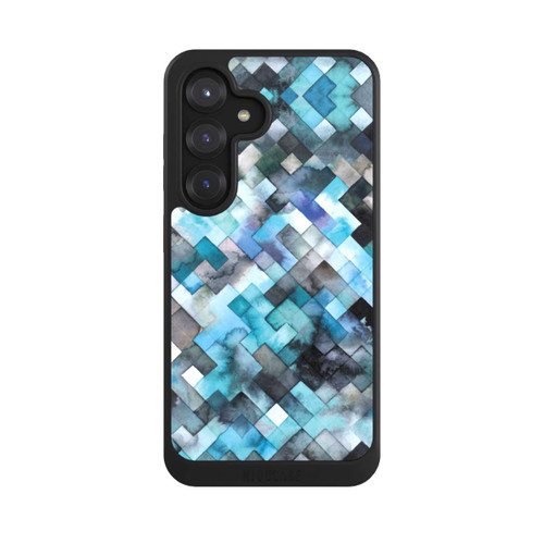 Samsung Galaxy S25 NIVOcore Moody Geometry Blue