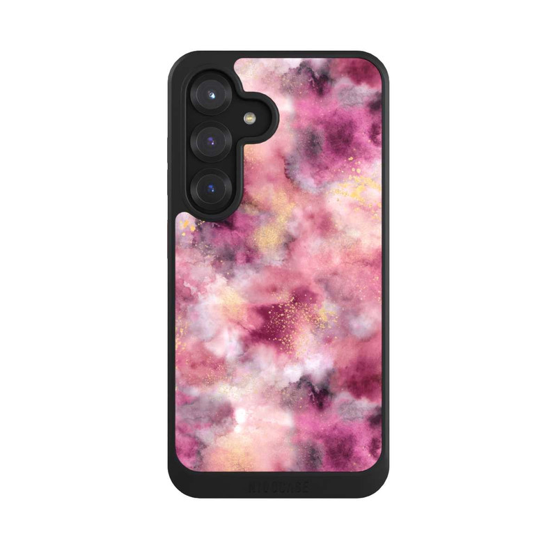 Galaxy S25 NIVOcore Rauchiges Marmoraquarell rosa