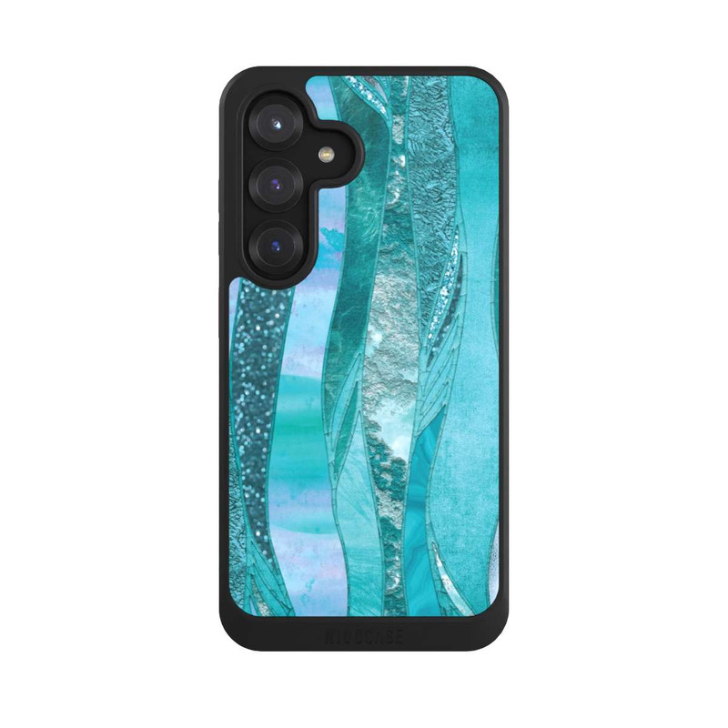 Galaxy S25 NIVOcore Blue Glamour Glitter Look