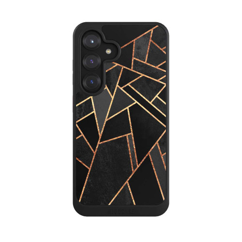 Samsung Galaxy S25 NIVOcore Schwarze Nacht Gold Druck