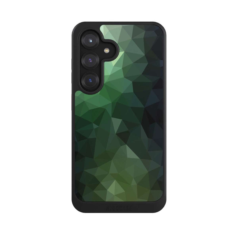 Galaxy S25 NIVOcore Polygonal Mosaic Green
