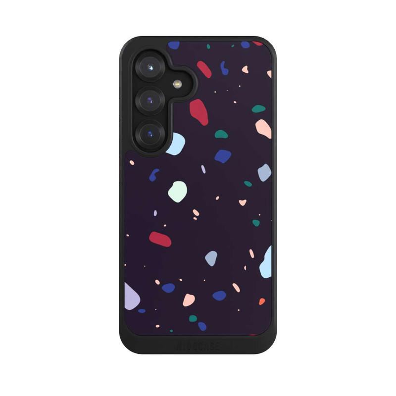 Galaxy S25 NIVOcore Terrazzo arrondi foncé moderne