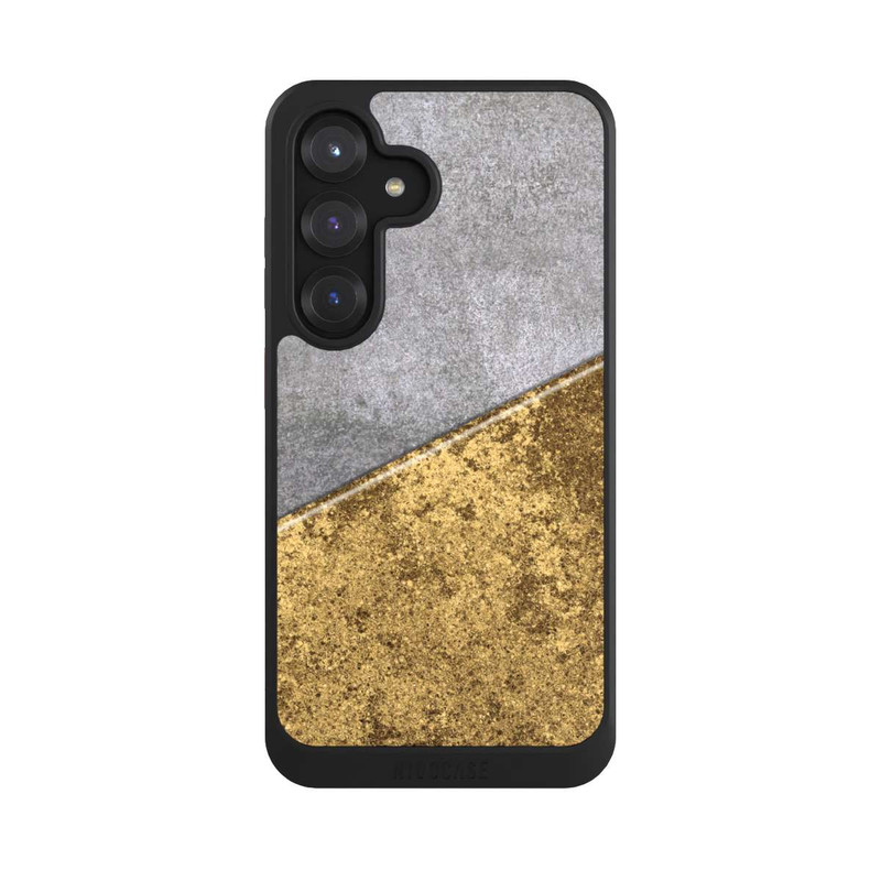 Galaxy S25 NIVOcore Beton und Goldlook