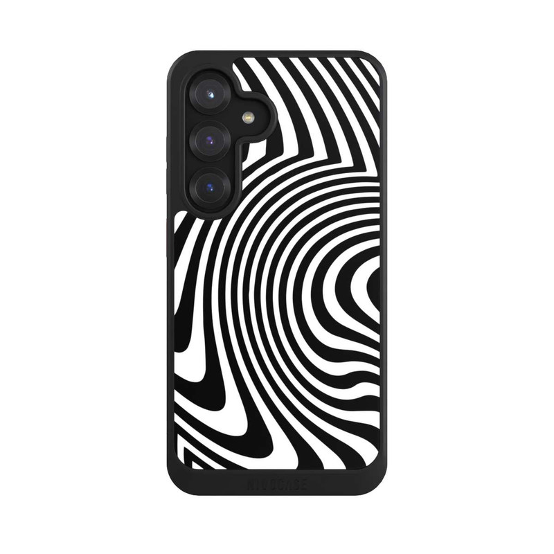 Galaxy S25 NIVOcore schwarz-weiße Wellen