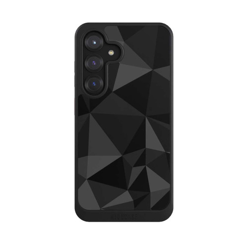 Samsung Galaxy S25 NIVOcore Polygonmuster schwarz