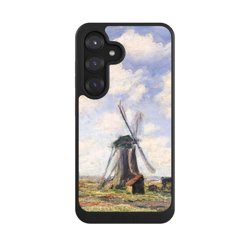 Galaxy S25 NIVOcore Tulpenfelder mit der Rijnsburger Windmühle von Claude Monet