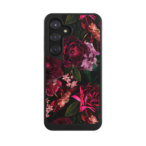 Samsung Galaxy S25 NIVOcore Dunkle romantische Vintage Rosen und Pfingstrosen