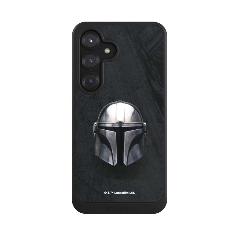 Galaxy S25 NIVOcore Schwarzer Mandalorianer Helm