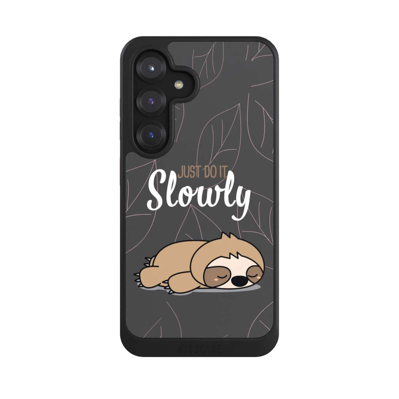 Galaxy S25 NIVOcore Just Do It Slowly Sloth Grey