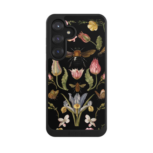 Samsung Galaxy S25 NIVOcore Wildblumen und Biene Schwarz