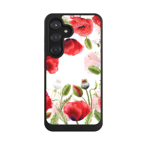 Samsung Galaxy S25 NIVOcore Cadre coquelicots