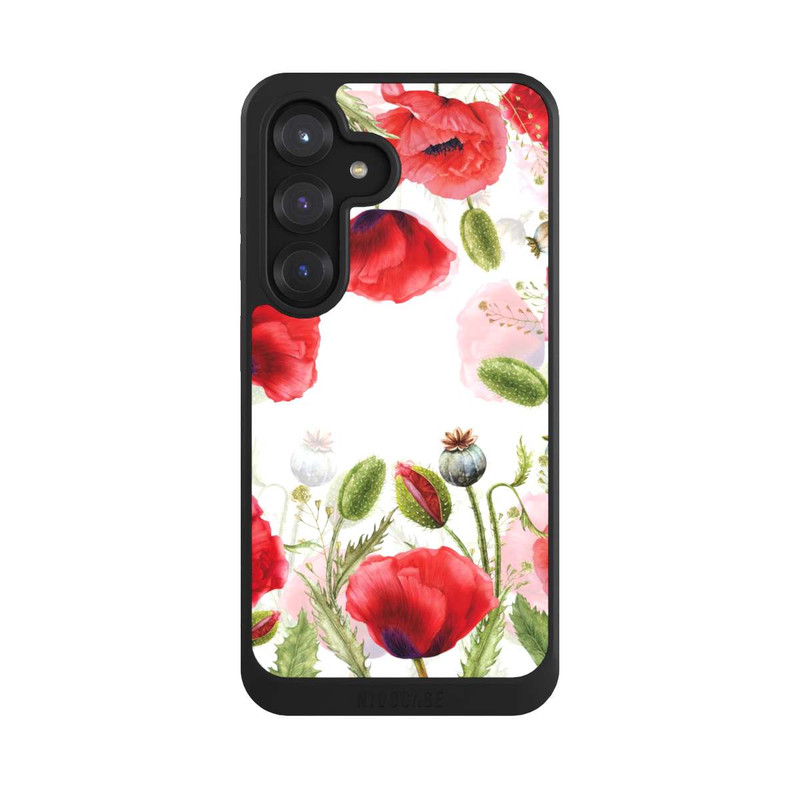 Galaxy S25 NIVOcore Cadre coquelicots