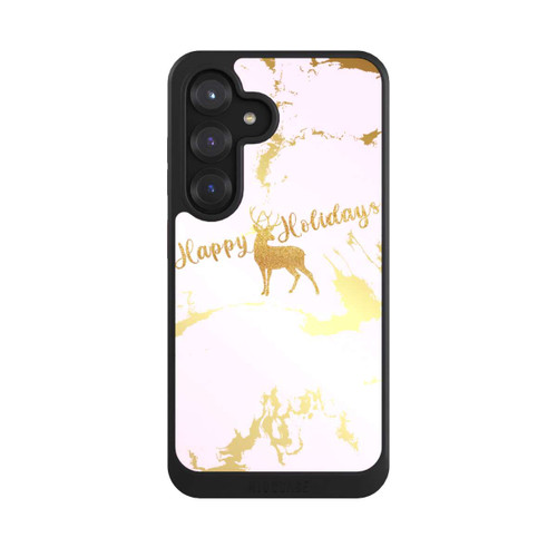 Samsung Galaxy S25 NIVOcore Happy Holidays Reindeer Gold