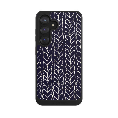 Samsung Galaxy S25 NIVOcore gezeichnete Wollzöpfe Marine