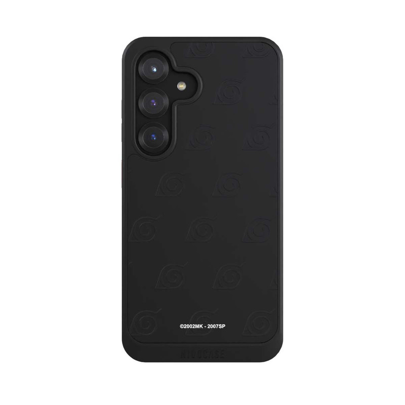 Galaxy S25 NIVOcore Konoha Pattern Noir sur Fond Transparent