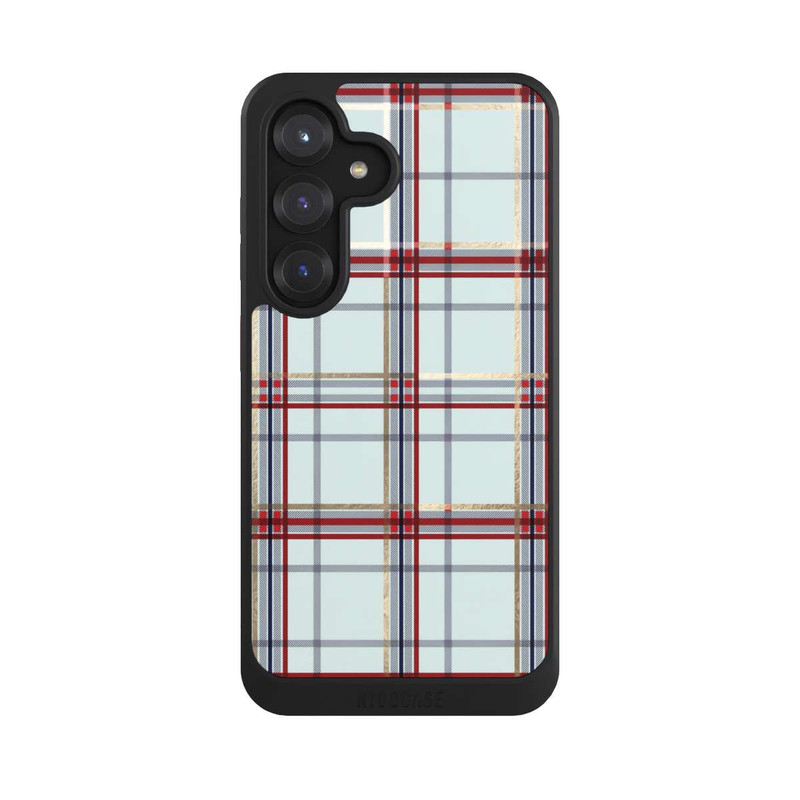 Galaxy S25 NIVOcore Tartan Blau