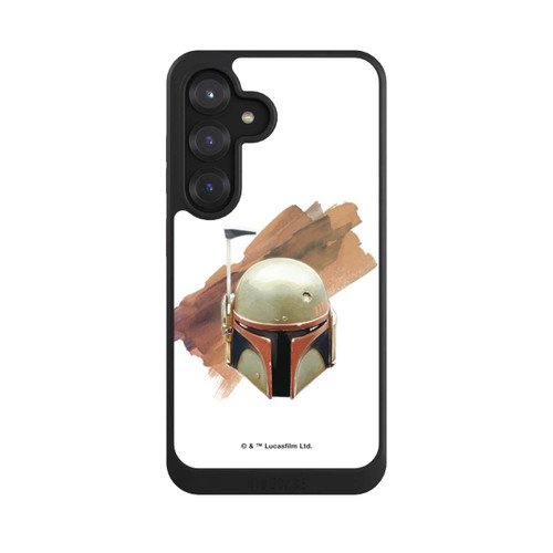 Samsung Galaxy S25 NIVOcore Casque Boba Fett Blanc
