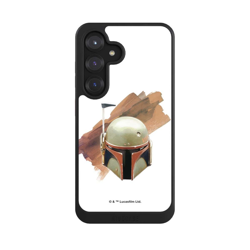 Galaxy S25 NIVOcore Casque Boba Fett Blanc