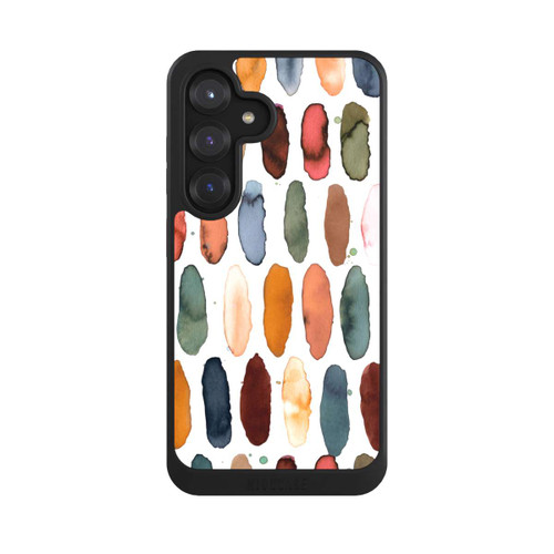 Samsung Galaxy S25 NIVOcore Watercolor Dashes Mineral Terracotta