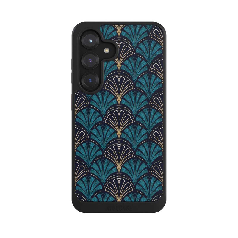 Galaxy S25 NIVOcore Art Deco Aquamarin Gold