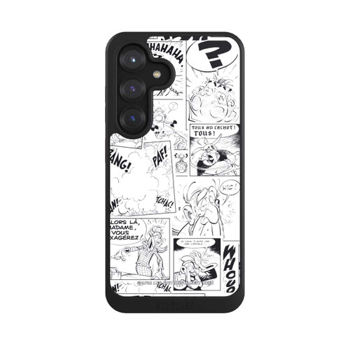 Samsung Galaxy S25 NIVOcore BD Astérix Blanc &amp; Noir