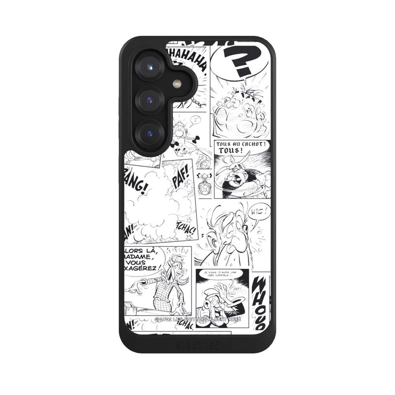 Galaxy S25 NIVOcore BD Astérix Blanc & Noir