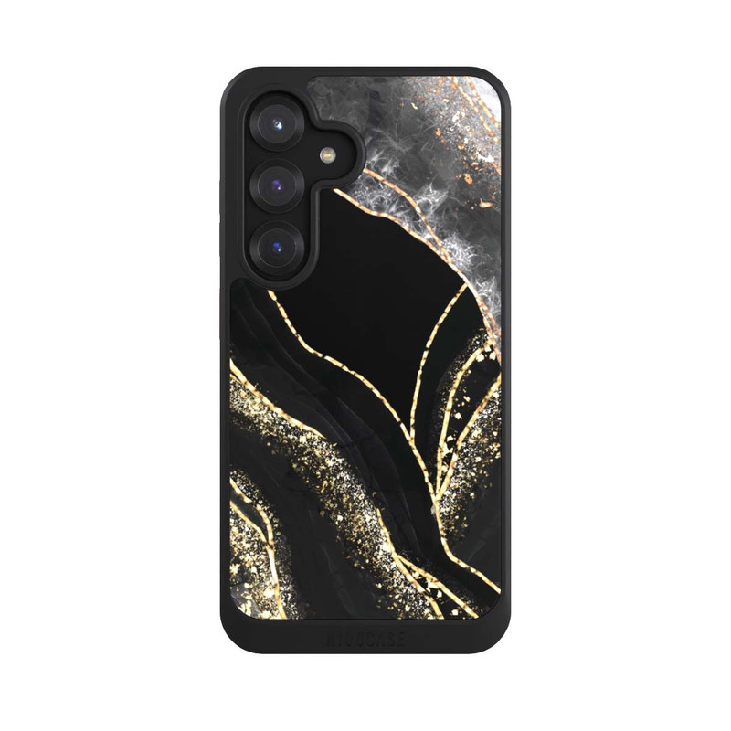 Galaxy S25 NIVOcore Dunkler Marmor Gold