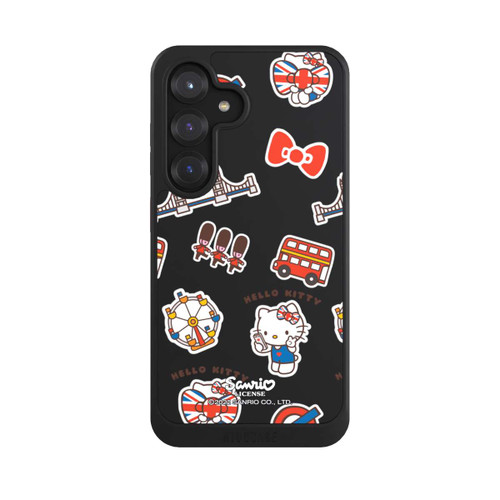 Samsung Galaxy S25 NIVOcore Hello Kitty Londoner Abzeichen Transparent