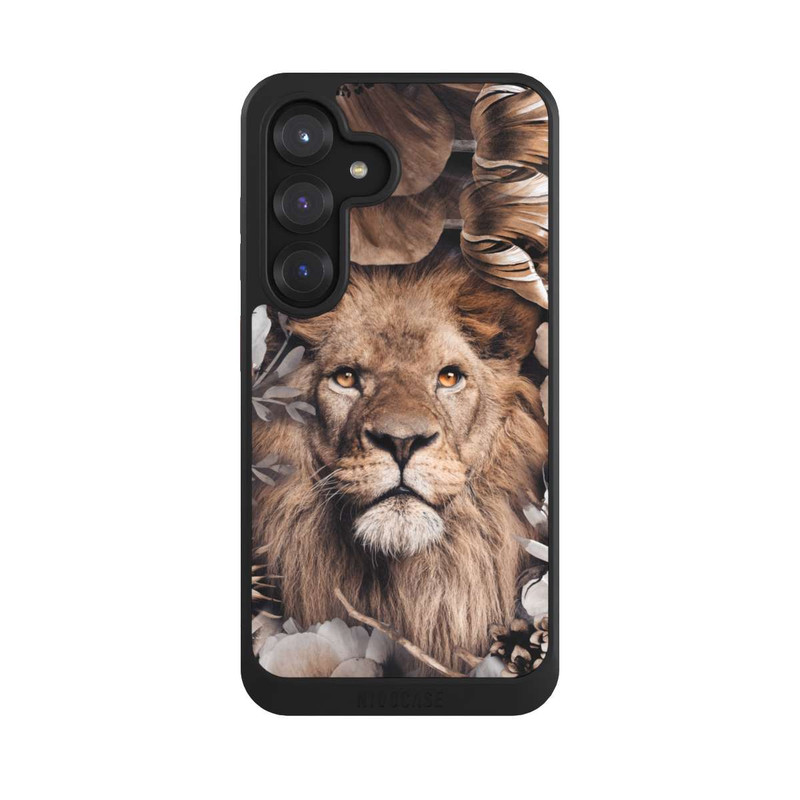 Galaxy S25 NIVOcore Lion Flower Frame beige