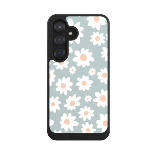 Samsung Galaxy S25 NIVOcore Daisy Flower Seamless Pattern Green